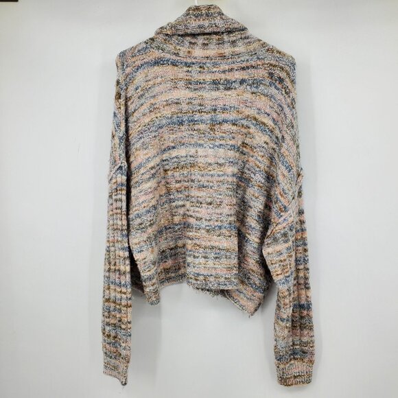 American Eagle Multicolor Cowl Neck Long Sleeve Pullover Sweater XL - Picture 2 of 11